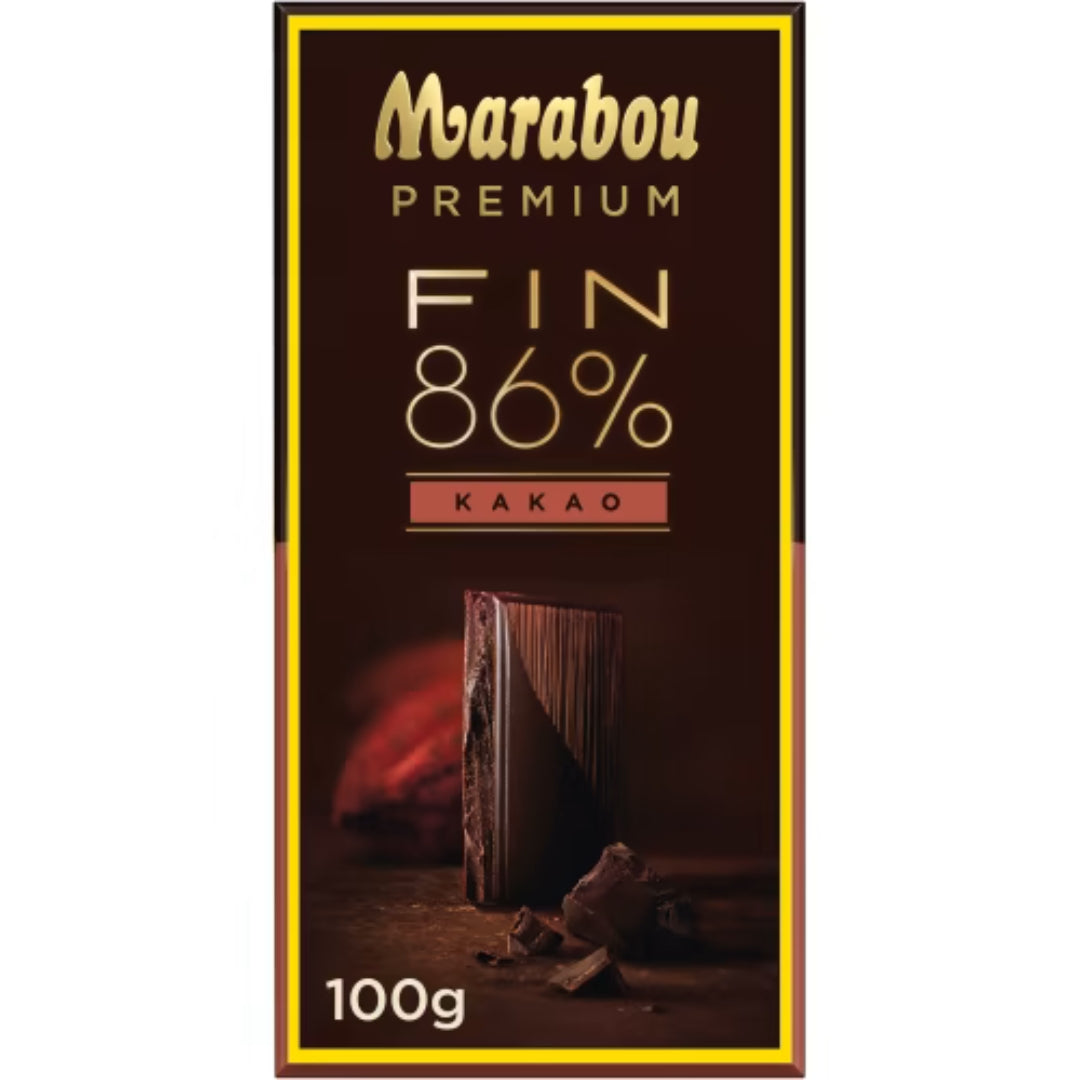 Marabou Fin 86% Premium Kakao - Premium Chocolate bar 86% Cocoa 100g