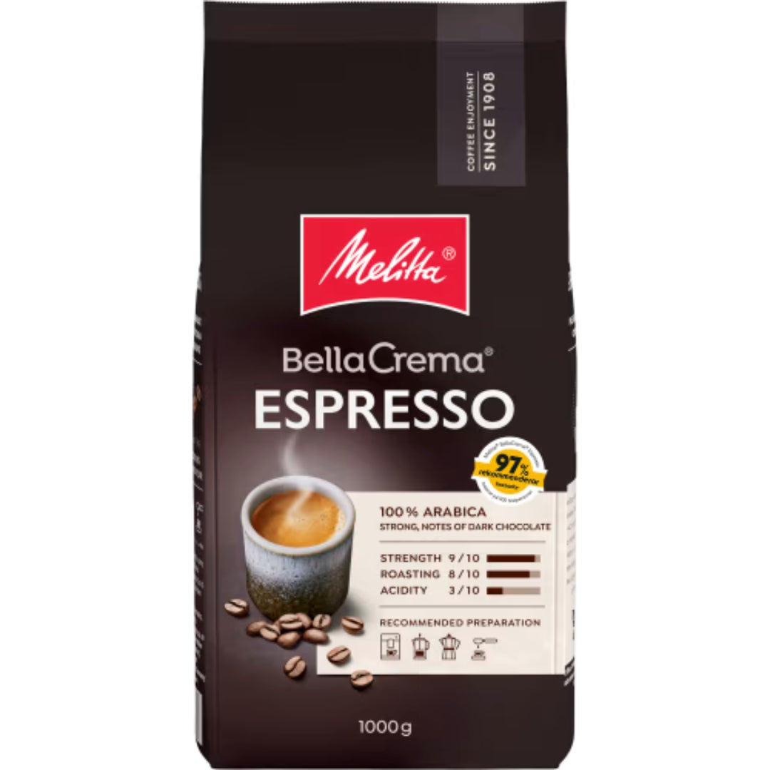 Melitta Espresso Bella Crema Hela Bonor - Espresso coffee beans 1kg