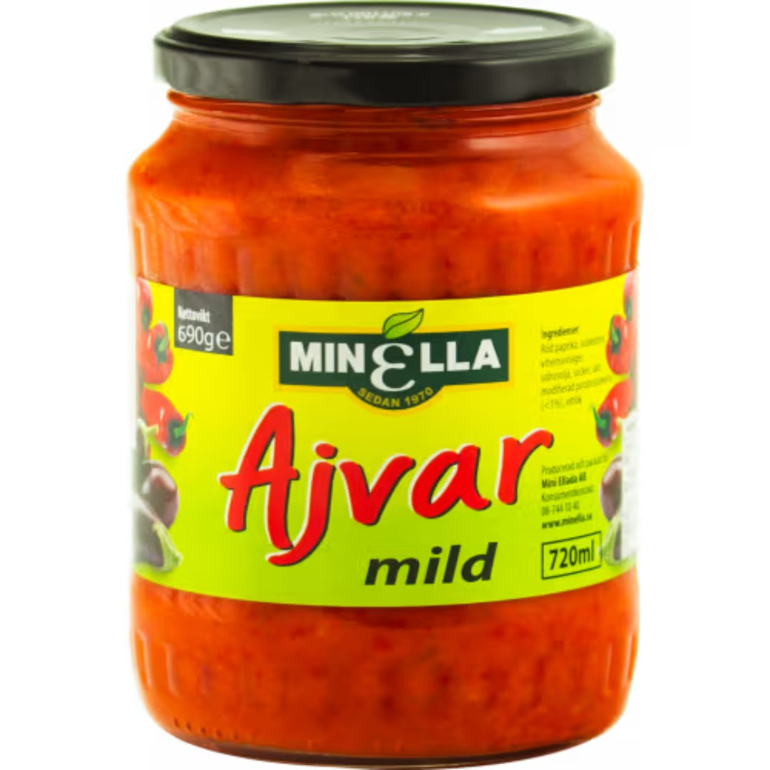 Minella Ajvar Mild - Roasted Red Pepper Relish 690g