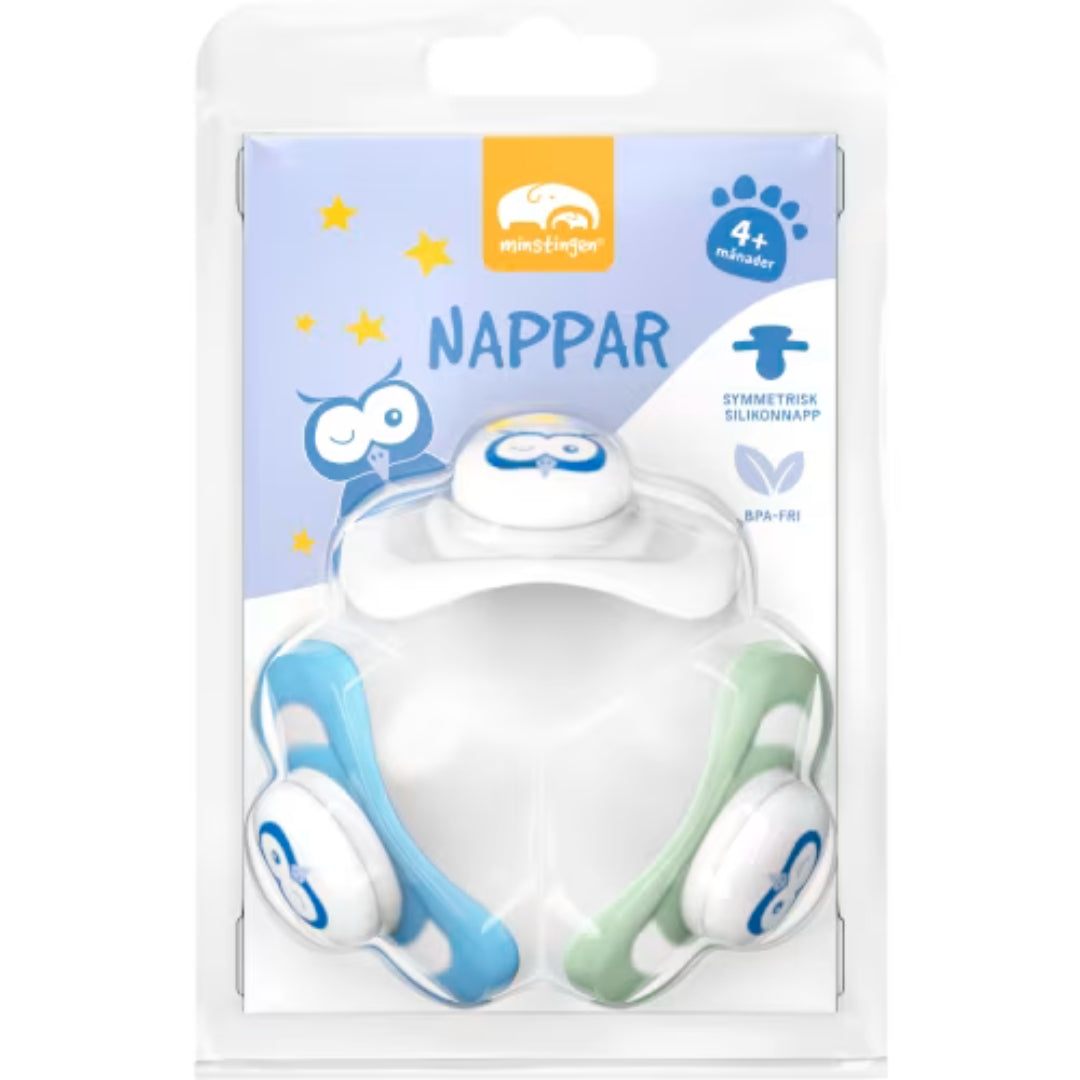Minstingen Uggla Napp 4+ Månader - Classic Pacifier 3p
