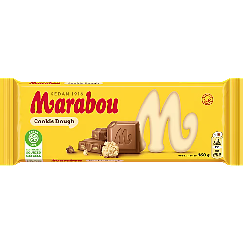 Marabou Mjölkchoklad Cookie Dough – Milk Chocolate With cookie dough 160g