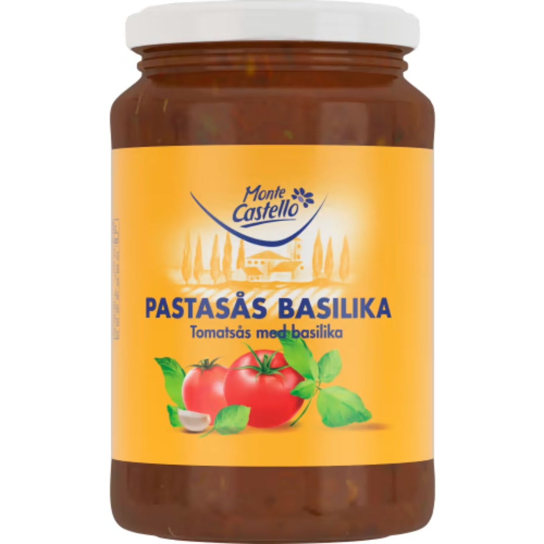 Monte Castello Pastasås Tomat/basilika - Pasta Sauce with Tomato and Basil 480g