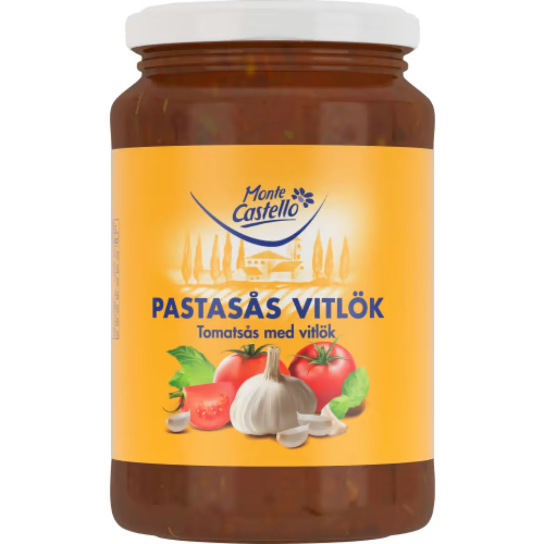 Monte Castello Pastasås Tomat/vitlök - Pasta Sauce with Tomato and Garlic 480g