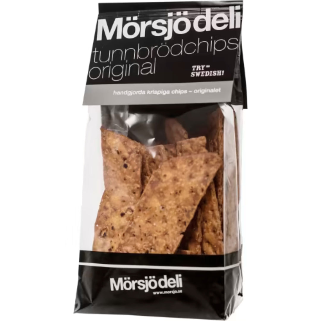 Morsjo Deli Original Tunnbrödchips - Handmade Flatbread Chips 200g