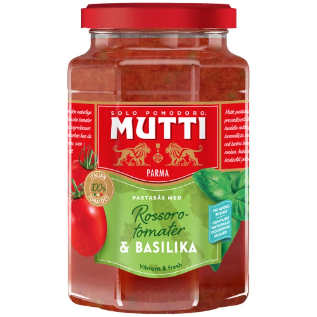 Mutti Rossorotomater & Basikila Pastasås - Pasta Sauce 400g