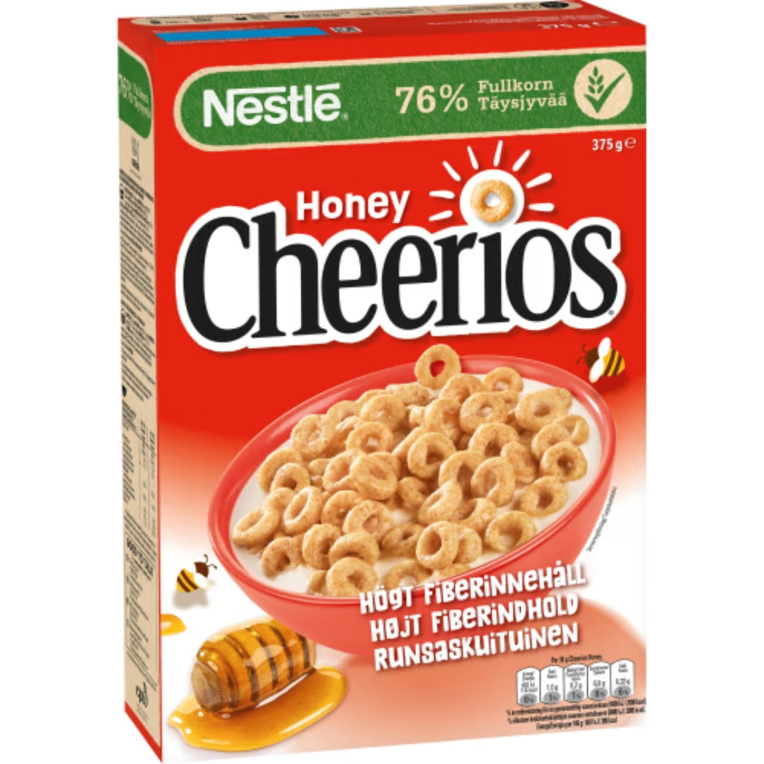 Nestlé Cheerios Honey Flingor - Honey Cereal 375g