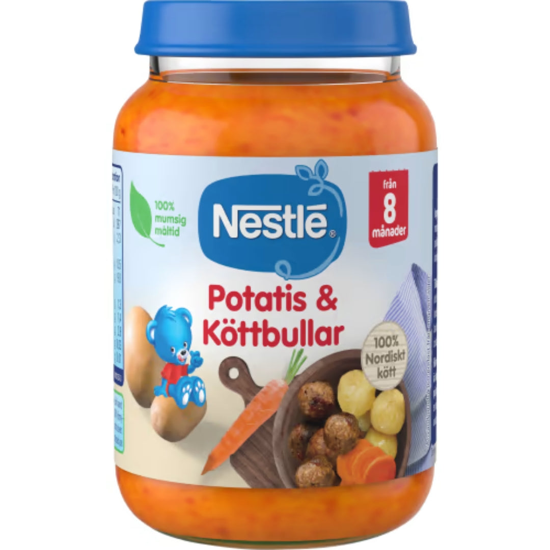Nestlé Potatis Köttbullar 8 Månader - Potato & Meatballs 190g