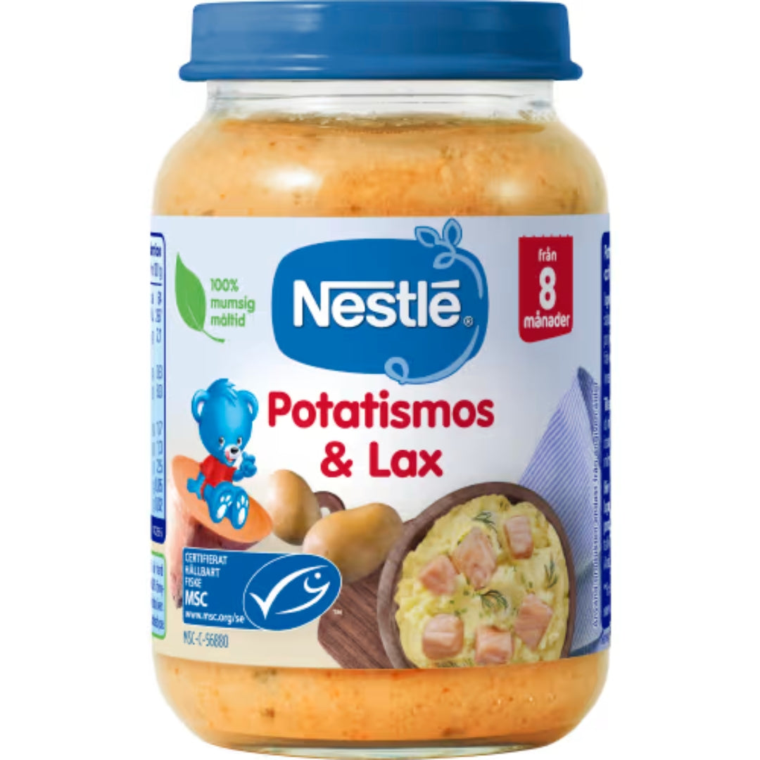 Nestlé Potatismos Lax 8 Månader - Mashed Potatoes & Salmon 190g