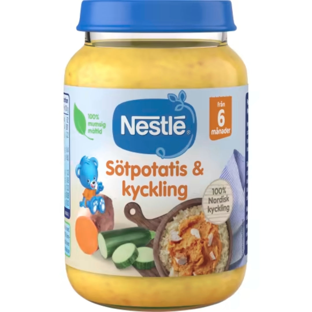Nestlé Sötpotatis & Kyckling 6 Månader - Sweet Potato & Chicken 190g