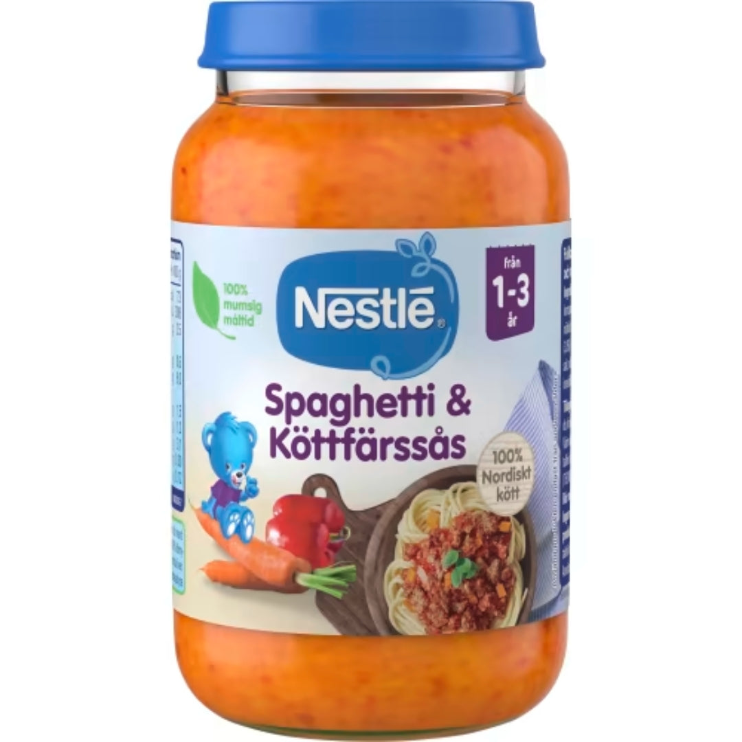 Nestlé Spaghetti Köttfärssås 1-3 År - Spaghetti & Minced Meat Sauce 220g