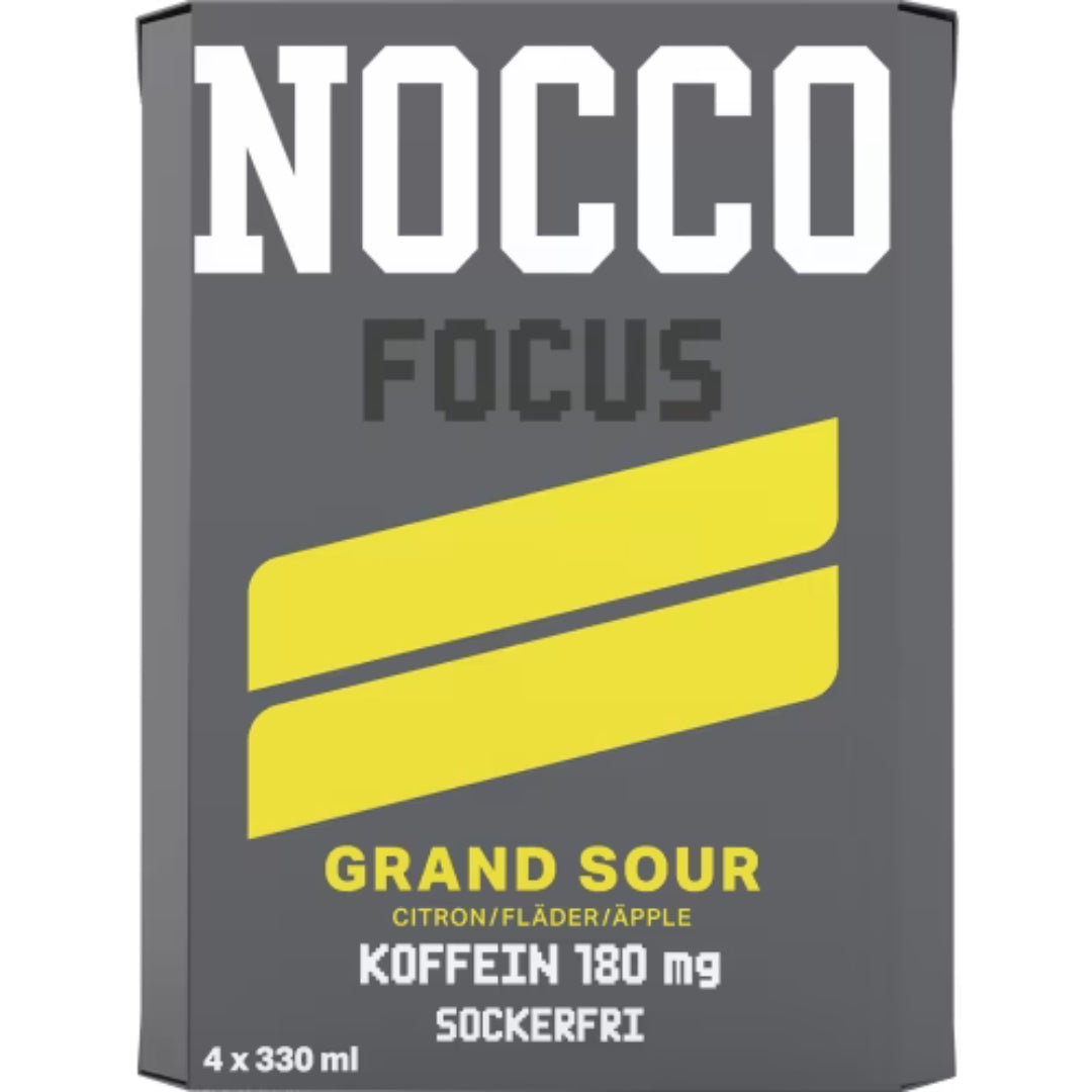Nocco Grand Sour Focus Energidryck Burk - Energy Drink 4p/33cl