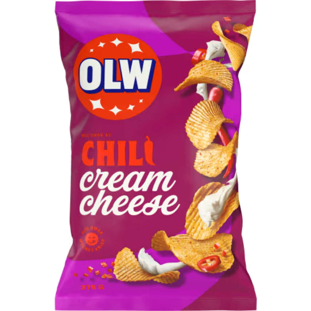 OLW Chili Cream Cheese Chips - Chili Cream Cheese Chips 275g