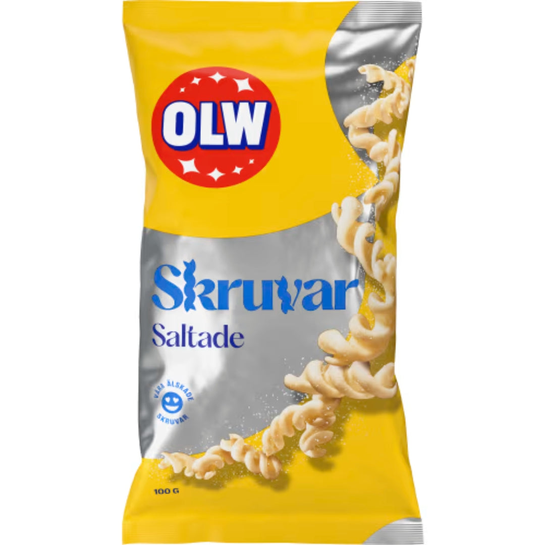 OLW Skruvar Lättsaltade - Lightly Salted Potato Twists 100g