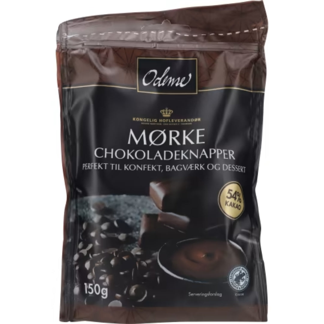 Odense Chokladknappar Mörka - Dark Chocolate Chips 150g