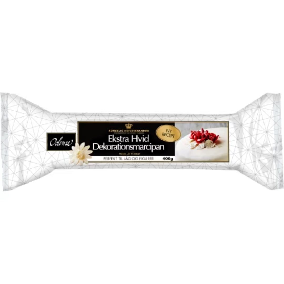 Odense Marsipan Extra Vit Deko - Extra White Decoration Marzipan 400g