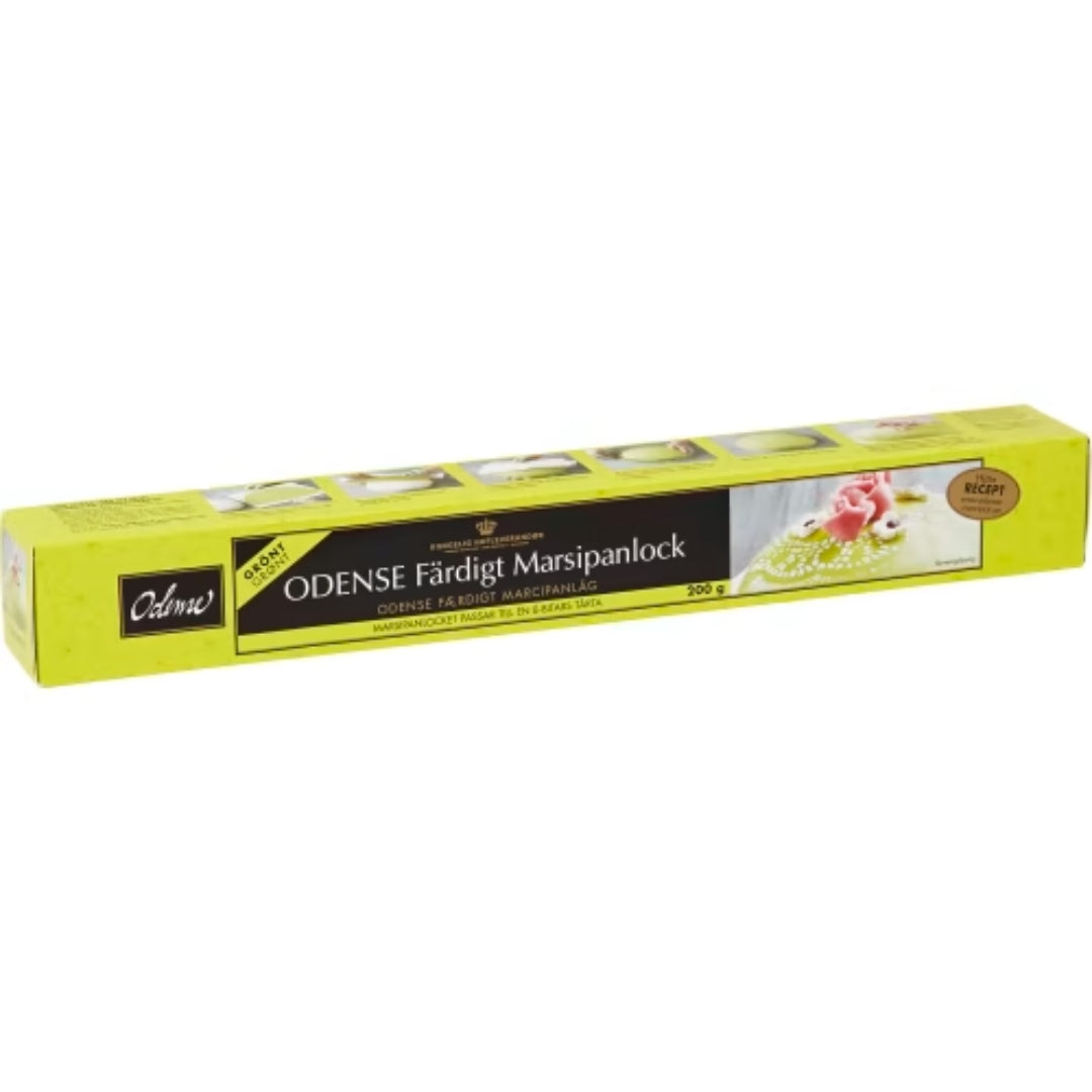Odense Marsipanlock Grön - Green Marzipan Cover 200g