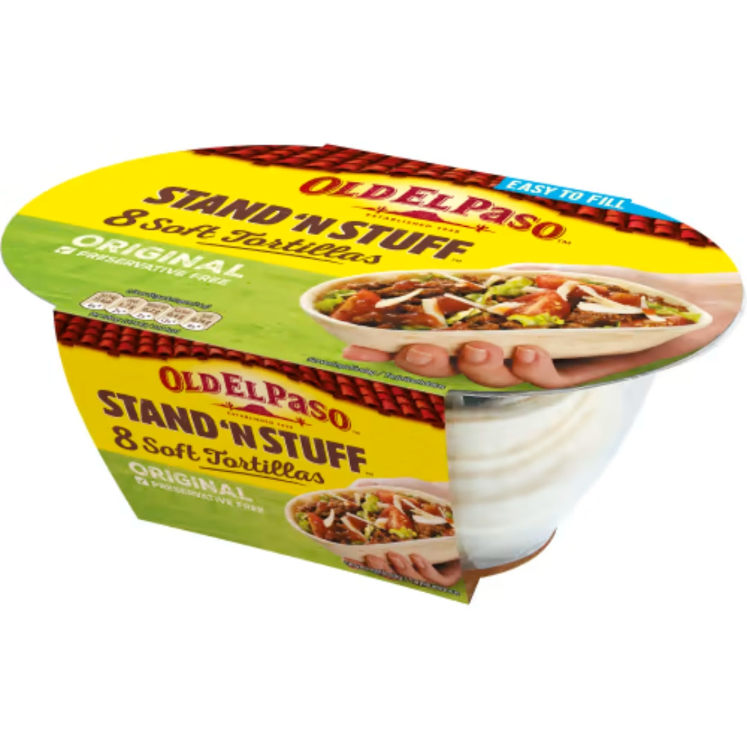 Old El Paso Taco Boats a 8 pacchetti da 8 - Taco Boats Soft 193g
