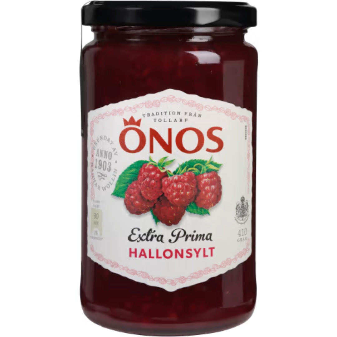 Önos Hallonsylt Extra Prima - Extra Prima Raspberry Jam 410g