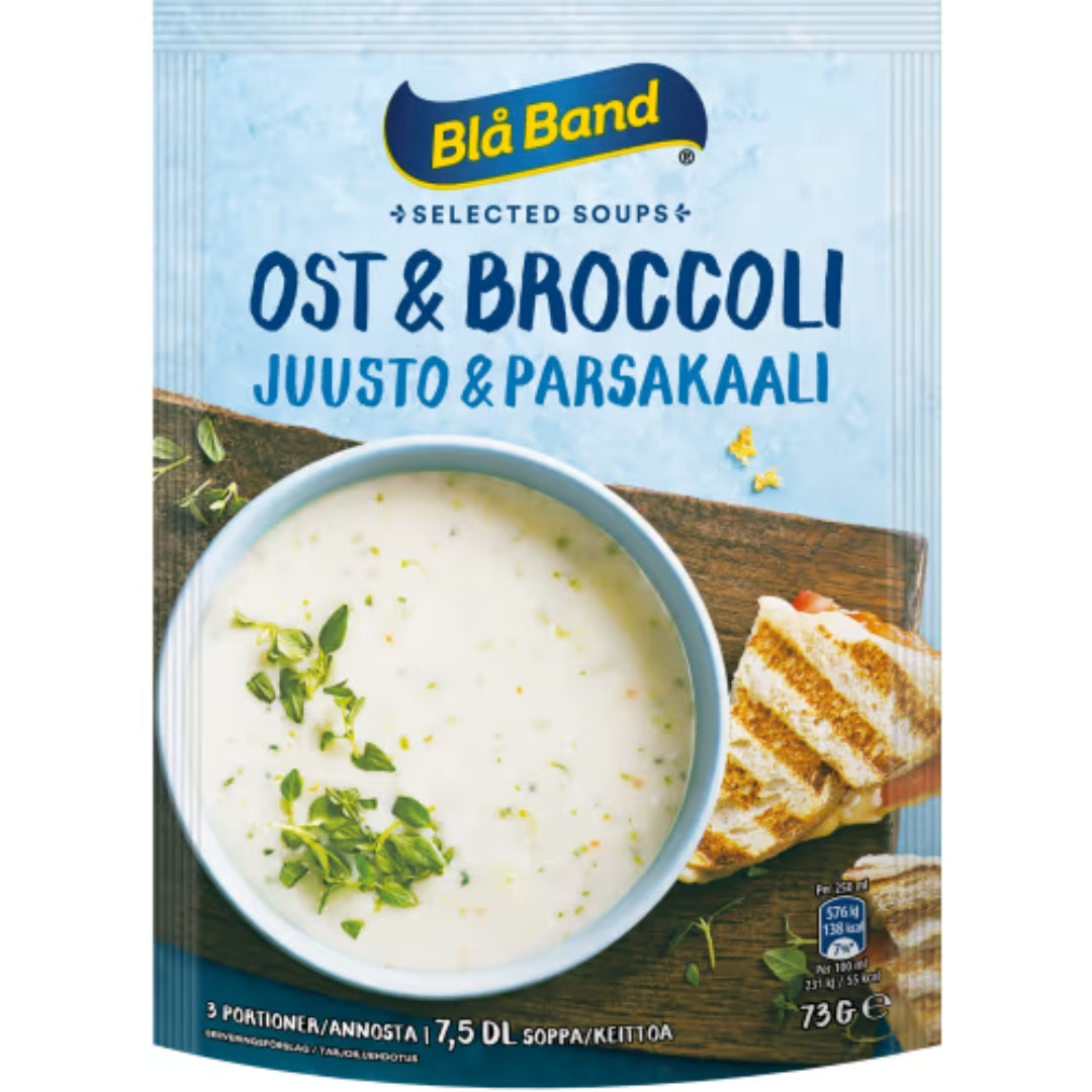 Blå Band Ost Broccoli Pulver/5 Port - Cheese & Broccoli Soup 73g