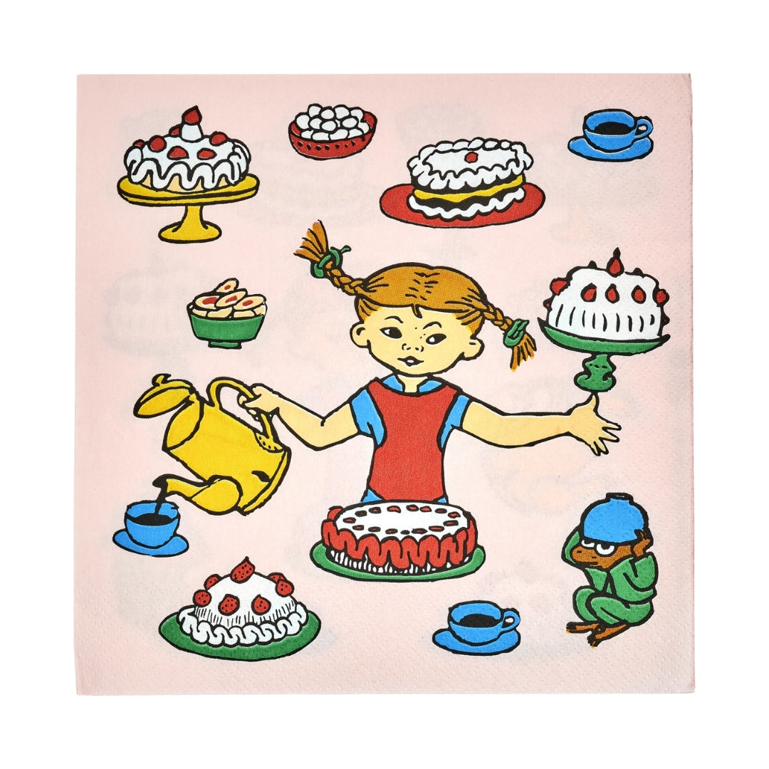 PIPPI Servett Födelsedag 20P 33X33CM
