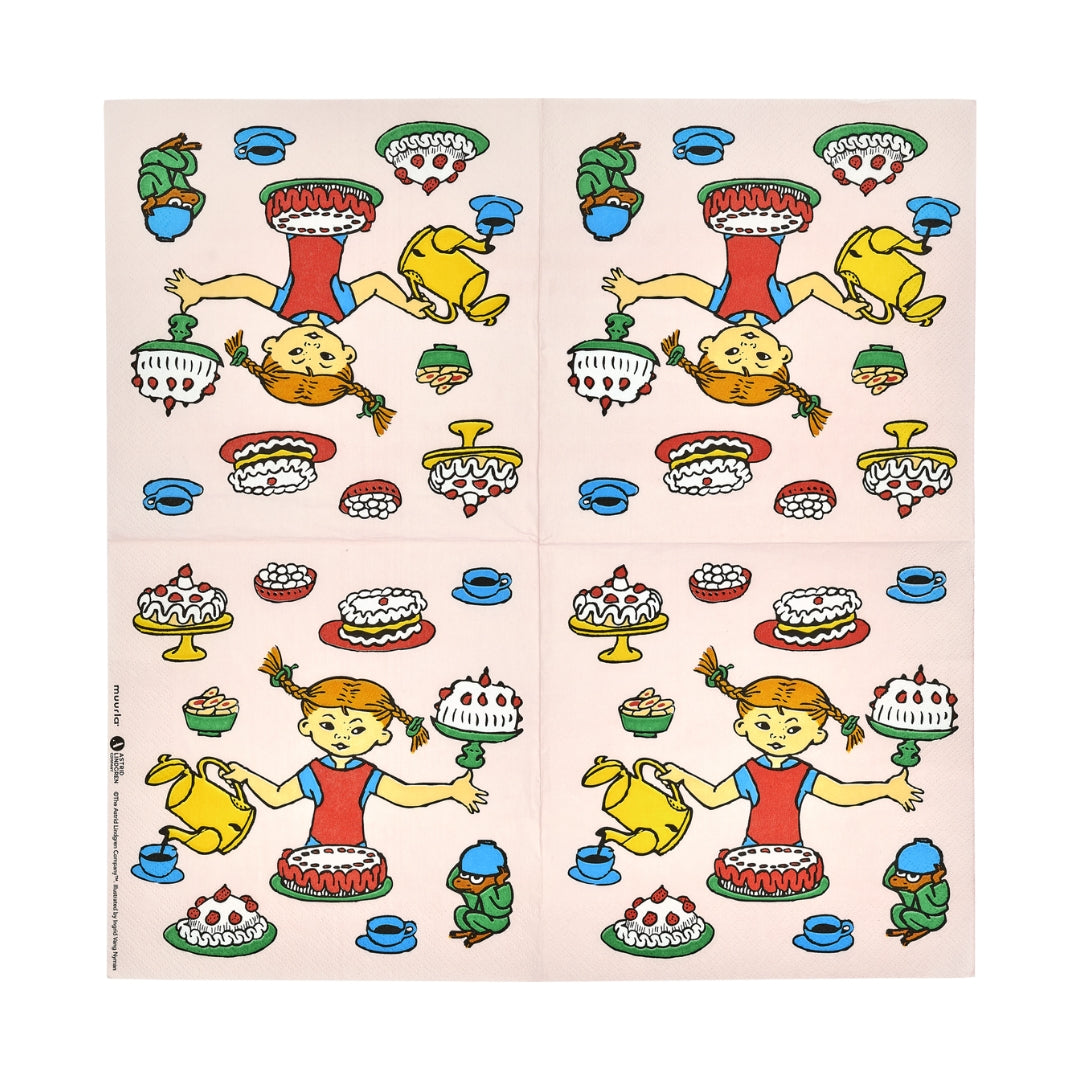 PIPPI Servett Födelsedag 20P 33X33CM