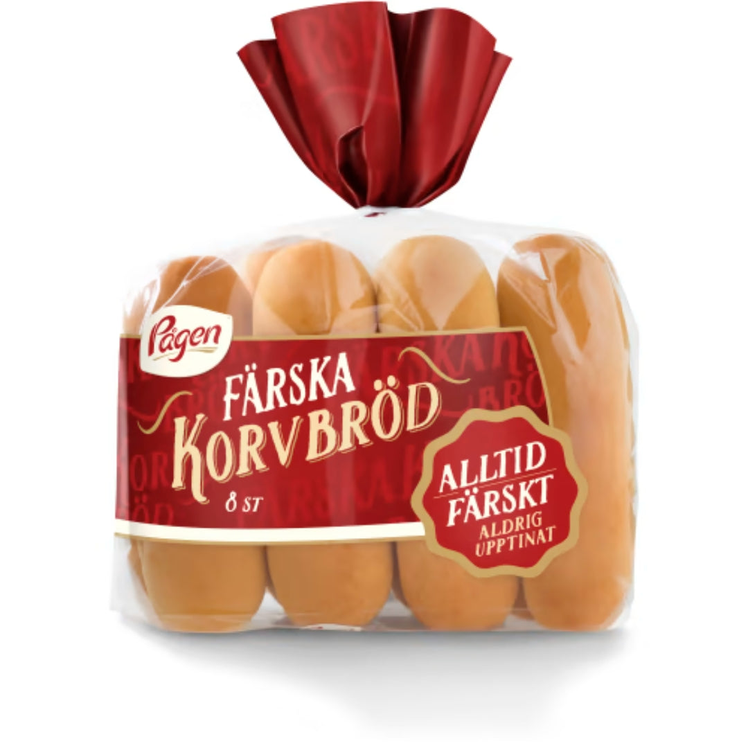 Pågen Korvbröd 8-pack - Hot Dog Buns 336g