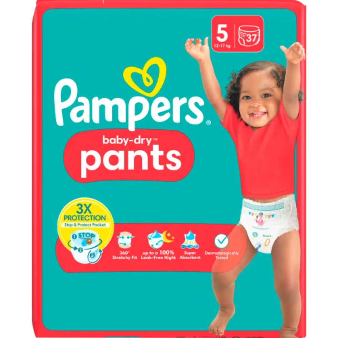 Pampers Baby Dry 5 12-17kg Byxblöjor - Pant Diapers 12-17kg 37p