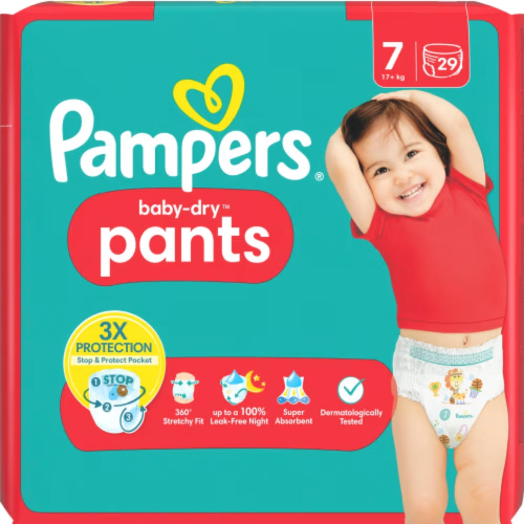 Pampers Baby Dry 7 17+kg Byxblöjor - Pant Diapers 17+kg 29p