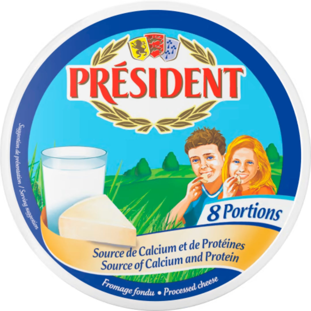 Président Fromage Fondu Smältost 8port - Processed Cheese 140g