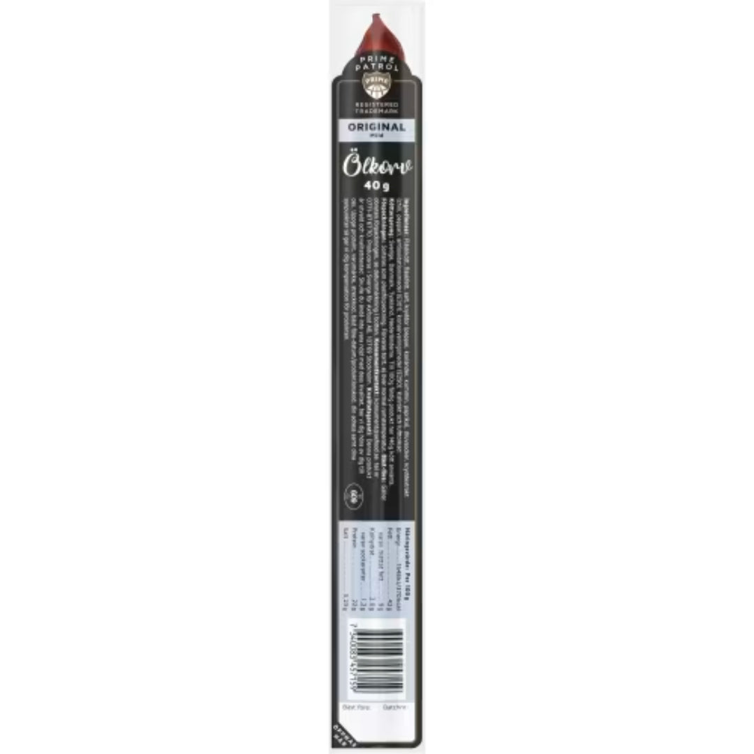 Prime Patrol Ölkorv Original - Beer Sausage with Mild Flavor 40g
