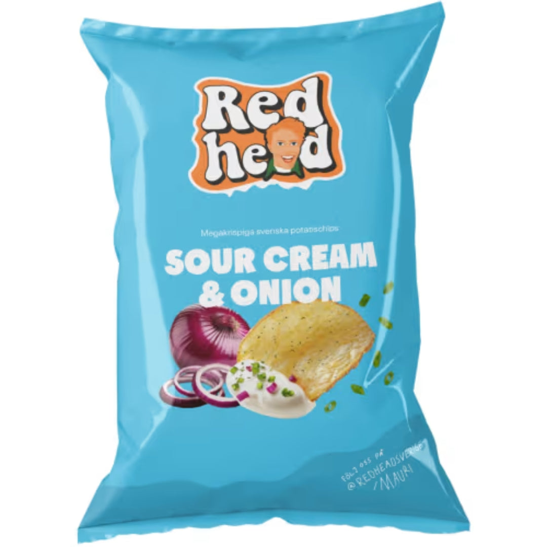 Redhead Sourcream Onion Chips - Sourcream & Onion Chips 150g