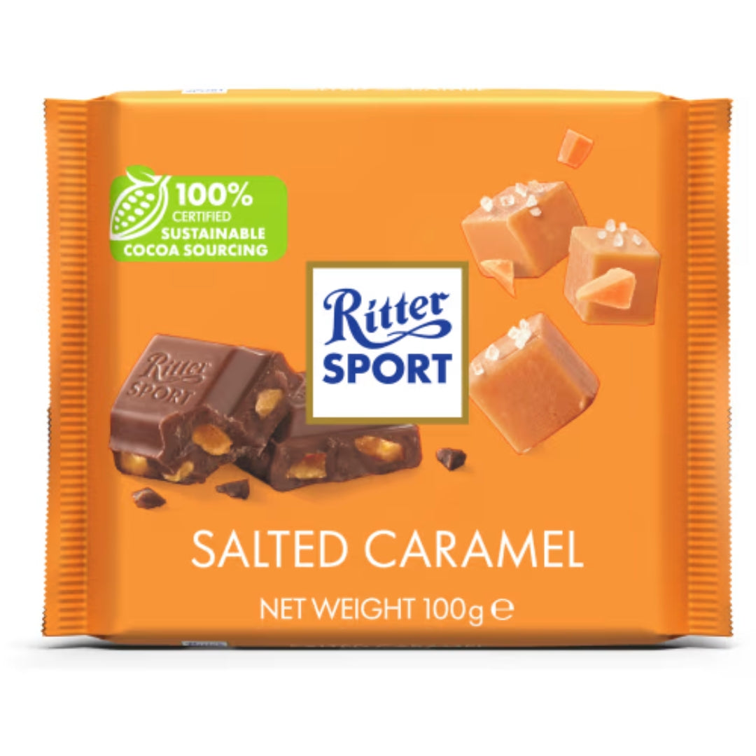 Caramello salato di Ritter Sport - cioccolato al latte e caramello salato 100g
