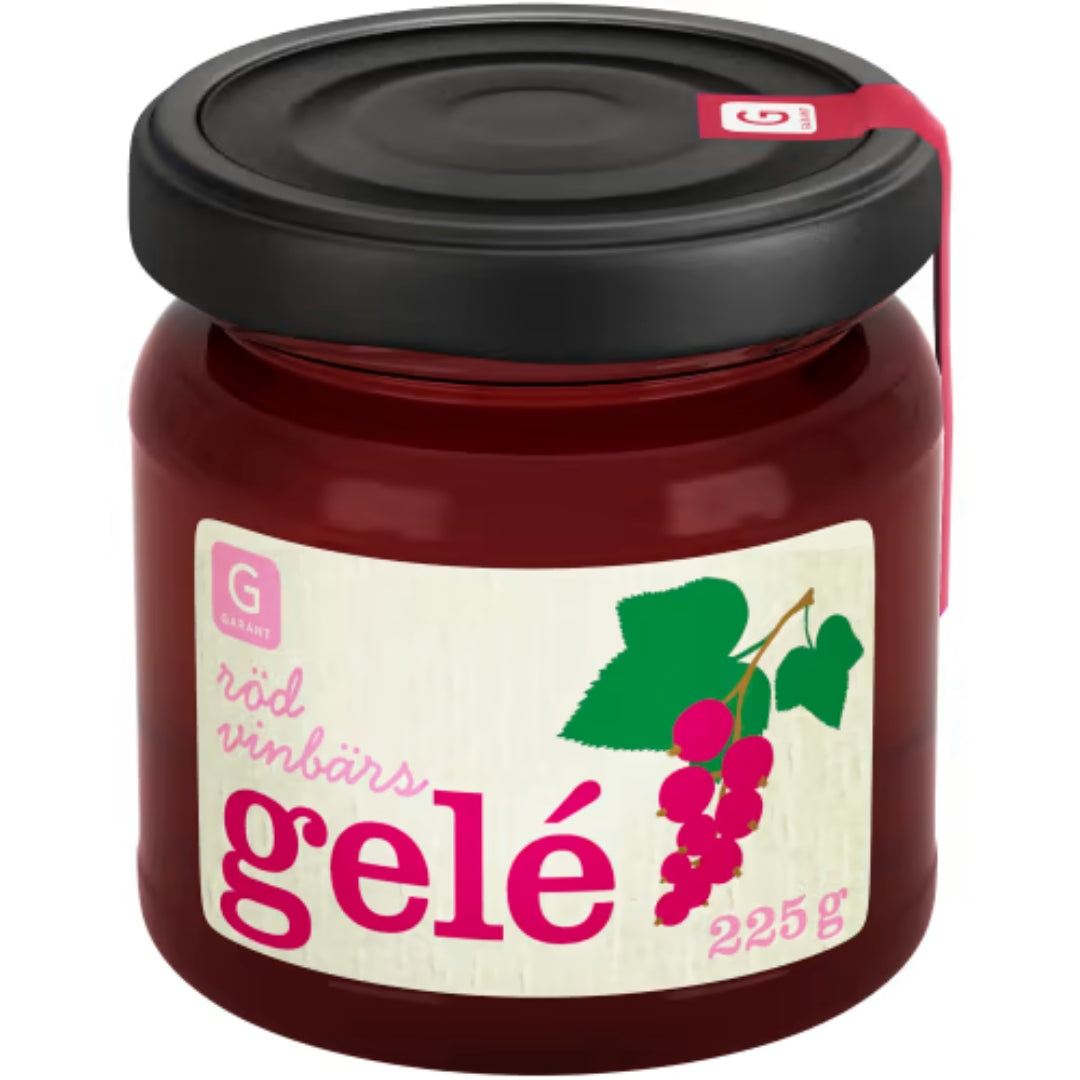 Garant Röd Vinbärs Gelé - Redcurrant Jelly 225g