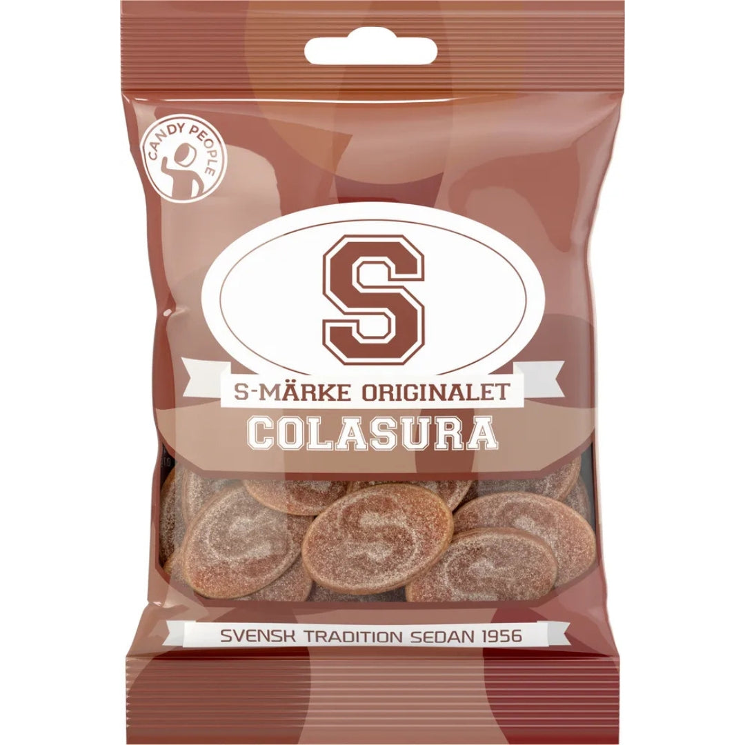 S-Märke Originalet Colasura - Sour Cola Candy 80g