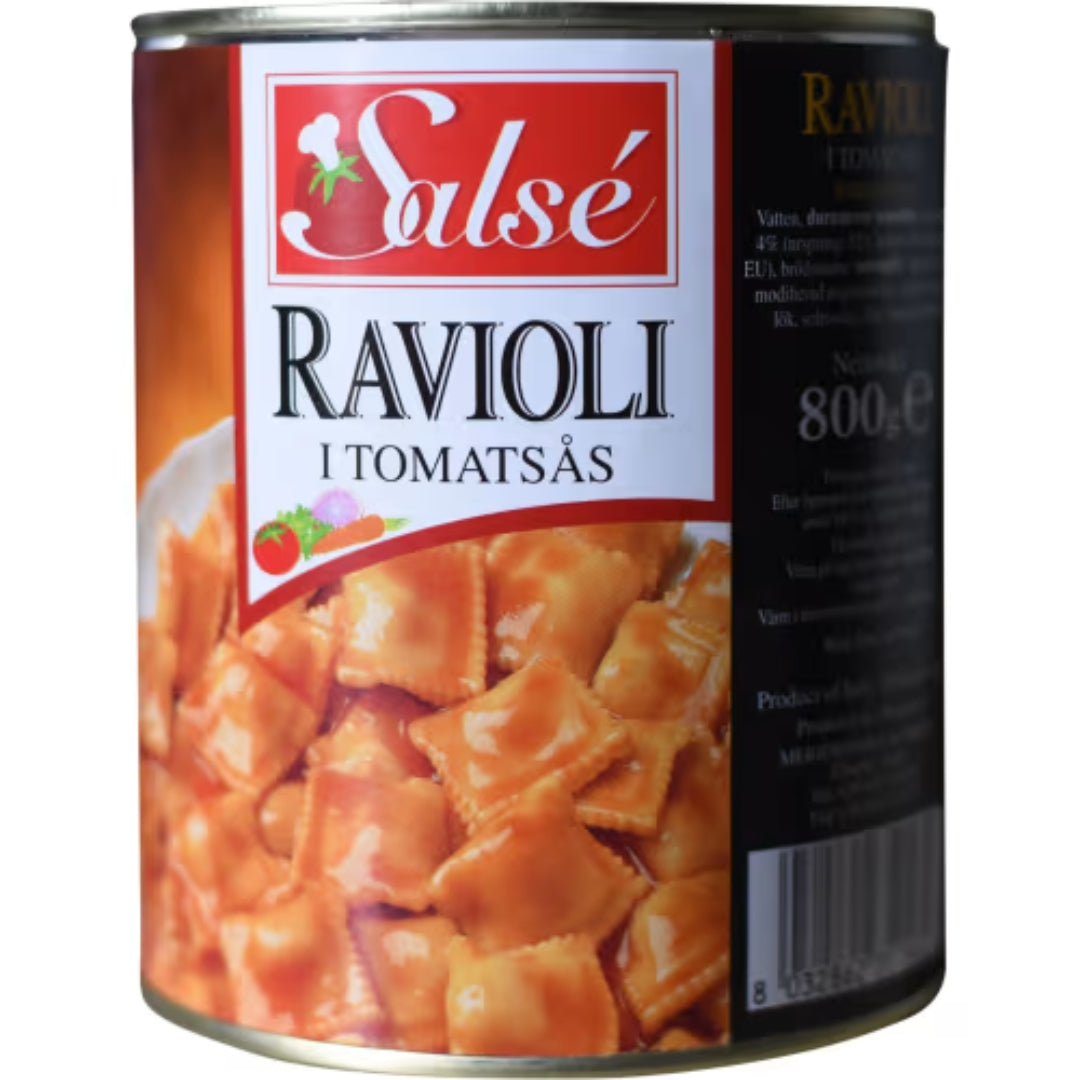Salsé Ravioli i Tomatsås - Ravioli with Beef in Tomato Sauce 800g
