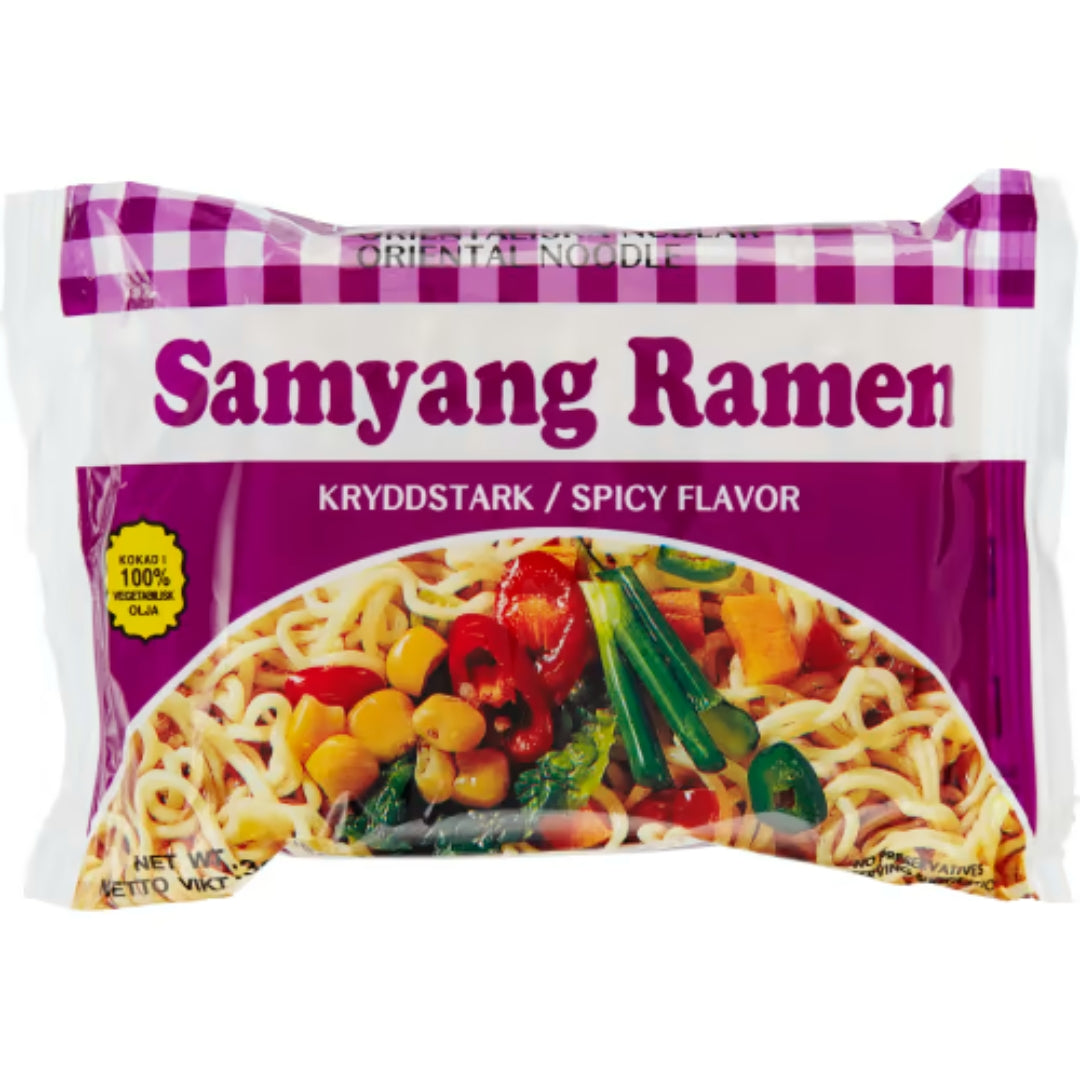 Samyang Ramen Snabbnudlar Kryddstark - Noodles istantanei piccanti 85G