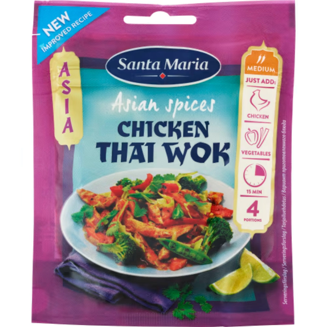 Santa Maria Chicken Thai Asian Spice Mix - Thai Wok Spice Mix 30g