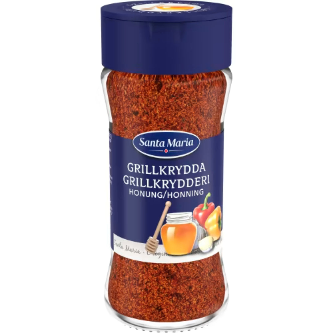 Santa Maria Grillkrydda Honung Burk - Grill Seasoning with Honey Flavor 98g