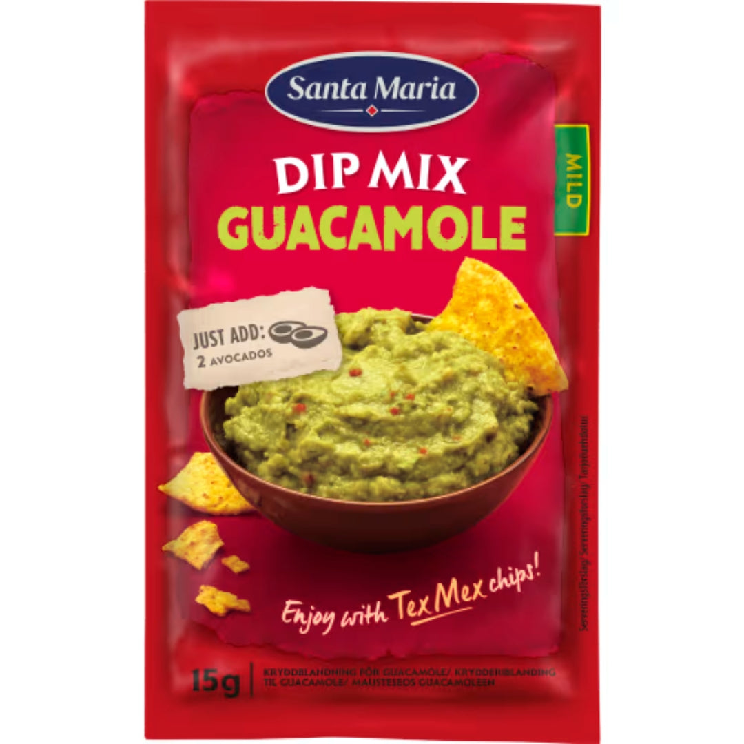 Santa Maria Guacamole Dip Mix - Easy Guacamole Seasoning 15g