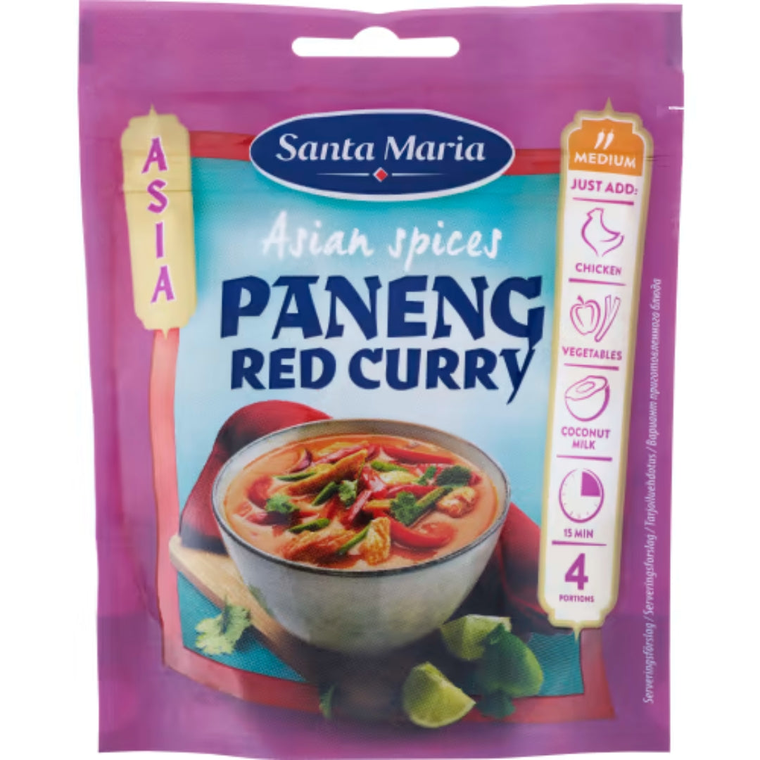 Santa Maria Paneng Red Curry Asian Spice - Thai Paneng Curry Spice Mix 32g