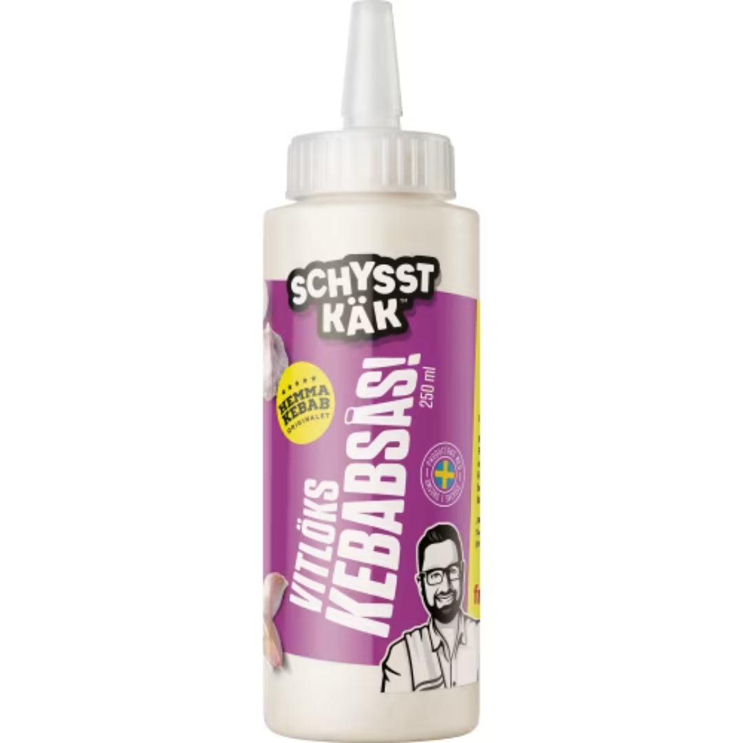 Schysst Käk Kebabsås Vitlök - Creamy Garlic Kebab Sauce 250ml