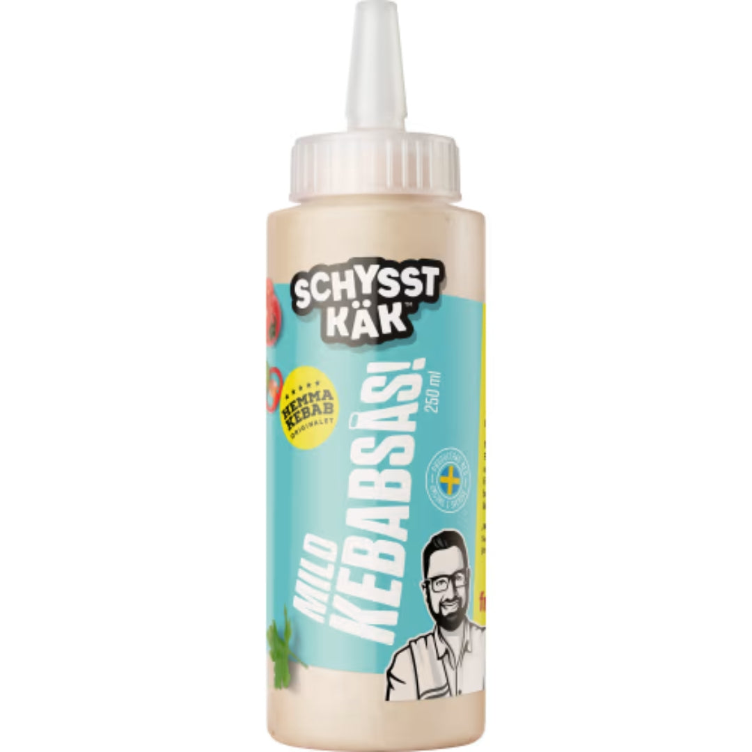 Schysst Käk Mild Kebabsås - Creamy Mild Kebab Sauce 250ml