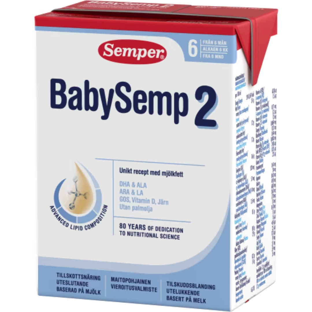 Semper Baby SEMP 2 Tillskottsnäring Från 6 Månader - Drink al latte successivo con MFGM e GOS 200ml