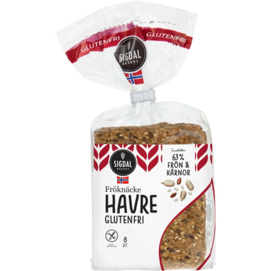 Sigdal Havre Fröknäcke Glutenfri 8-pack - Oat Seed Crispbread 190g
