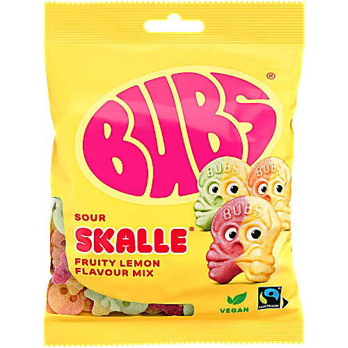 Bubs Skalle Sur - Sour Skull-Shaped Candies 90g