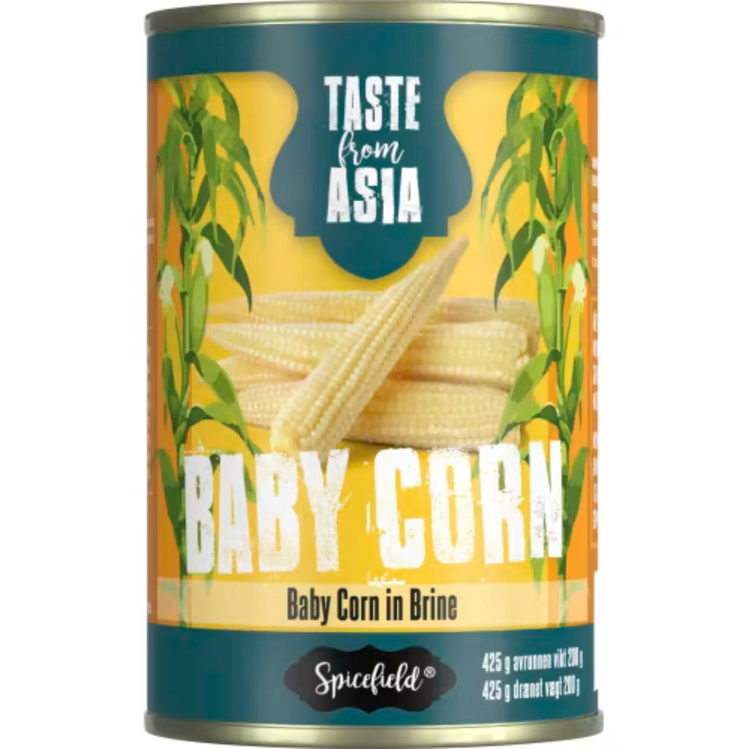 Spicefield Baby Corn - Baby Corn in Water 425g