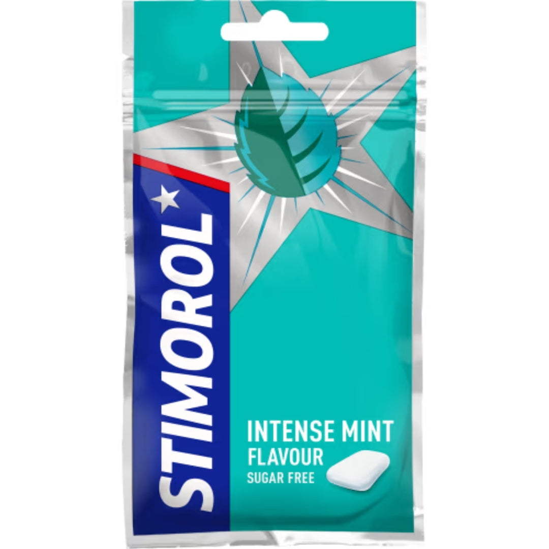 Stimorol Intense Mint Tuggummi - Sugar-Free Mint-Flavored Chewing Gum 30g