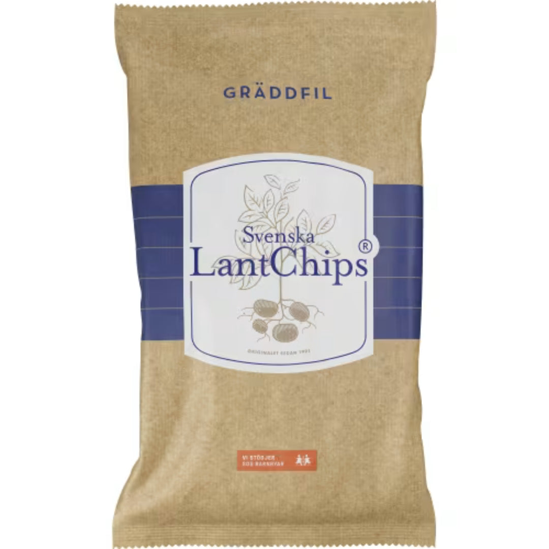 Svenska Lant Chips Goddfil - sirut, joissa on smetana -maku 200 g