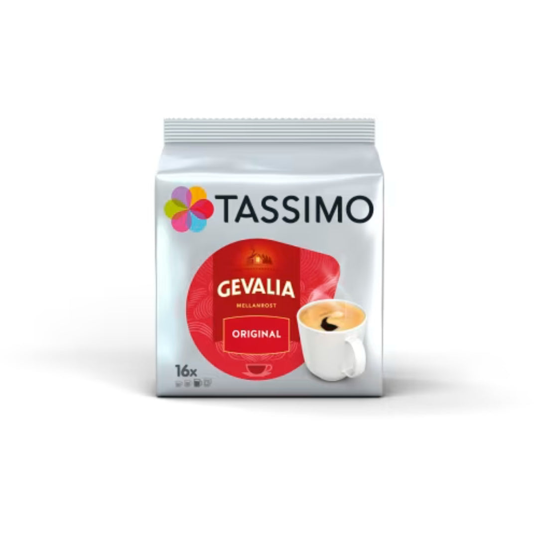 Tassimo Original Mellanrost Gevalia Kaffekapslar - Medium Roast Gevalia Coffee Capsules 16P
