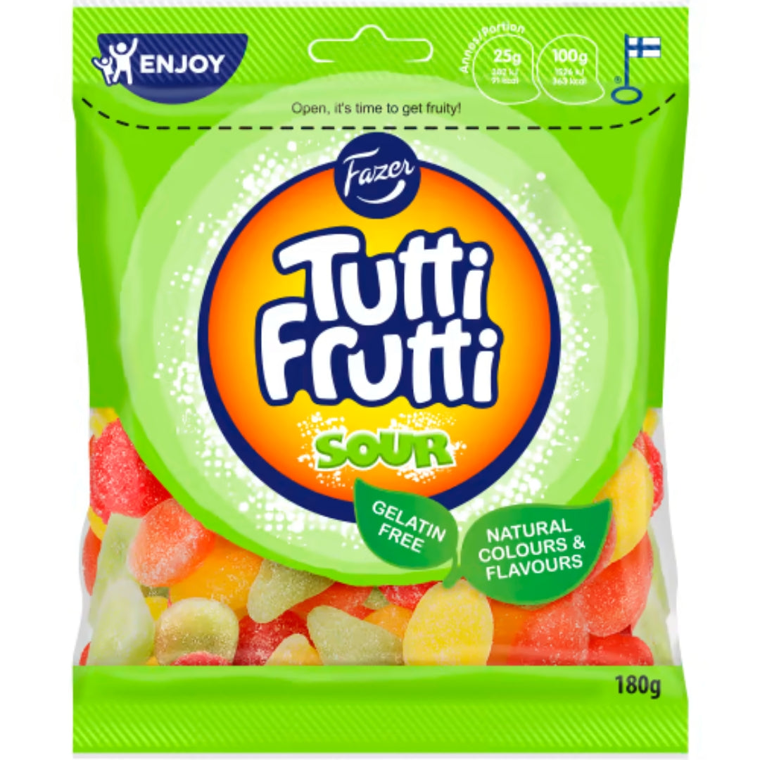 Fazer Tutti Frutti acido - dolci di frutta acida 180g